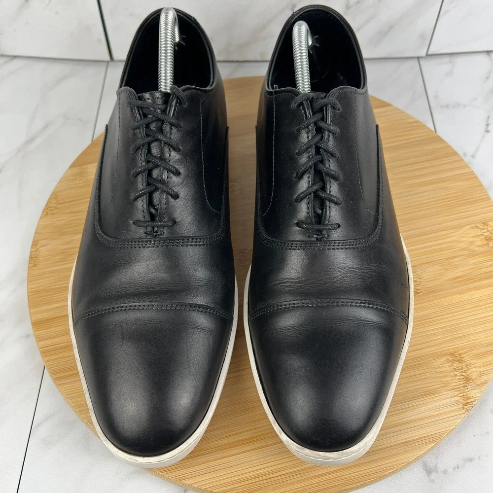 Allen Edmonds Park Avenue Mens Size 10 E Black Leather Oxford Dress Sneaker 3860